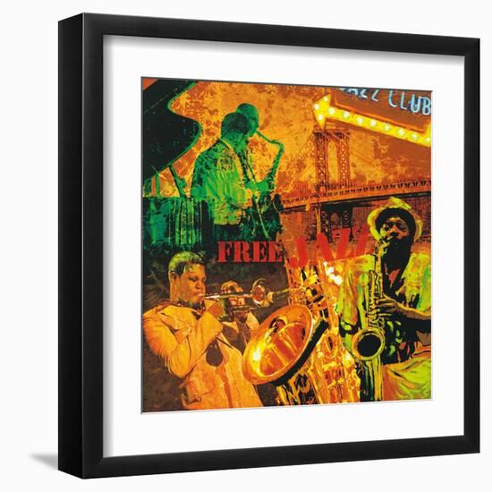 Free Jazz-Tyler Burke-Framed Art Print