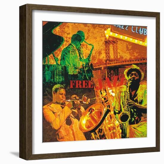 Free Jazz-Tyler Burke-Framed Art Print