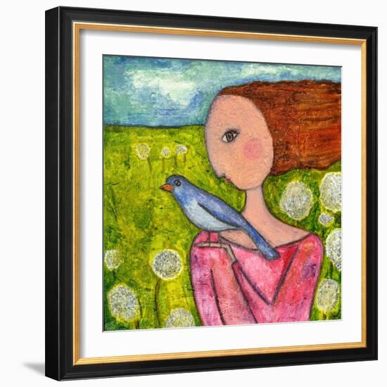 Free Like the Dandelions-Wyanne-Framed Giclee Print