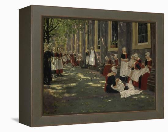 Free Period in the Amsterdam Orphanage, 1881/1882-Max Liebermann-Framed Premier Image Canvas