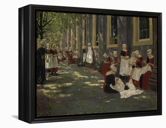 Free Period in the Amsterdam Orphanage, 1881/1882-Max Liebermann-Framed Premier Image Canvas