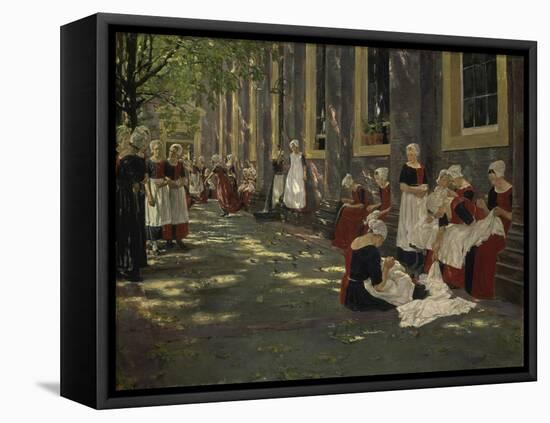 Free Period in the Amsterdam Orphanage, 1881/1882-Max Liebermann-Framed Premier Image Canvas