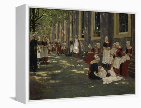 Free Period in the Amsterdam Orphanage, 1881/1882-Max Liebermann-Framed Premier Image Canvas