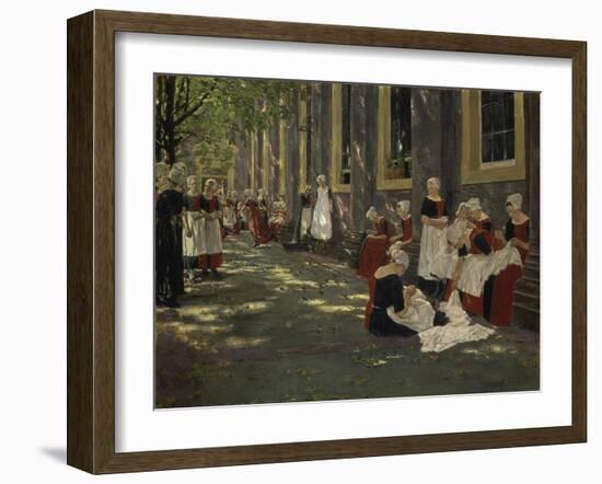 Free Period in the Amsterdam Orphanage, 1881/1882-Max Liebermann-Framed Giclee Print