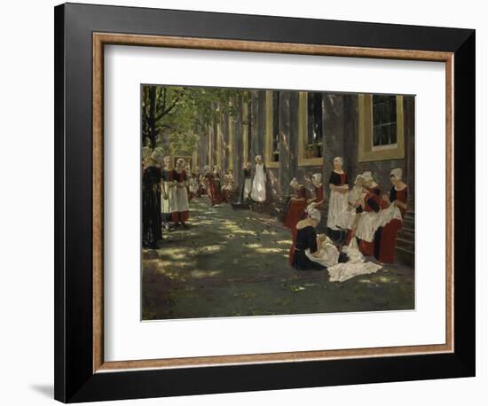 Free Period in the Amsterdam Orphanage, 1881/1882-Max Liebermann-Framed Giclee Print