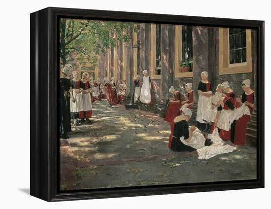 Free Period in the Amsterdam Orphanage-Max Liebermann-Framed Premier Image Canvas