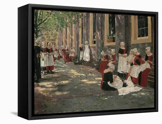 Free Period in the Amsterdam Orphanage-Max Liebermann-Framed Premier Image Canvas