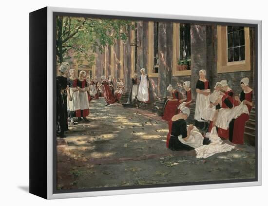 Free Period in the Amsterdam Orphanage-Max Liebermann-Framed Premier Image Canvas