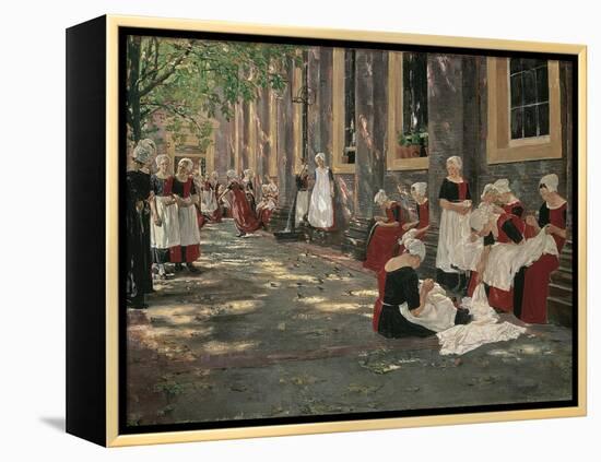 Free Period in the Amsterdam Orphanage-Max Liebermann-Framed Premier Image Canvas
