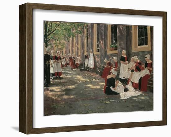 Free Period in the Amsterdam Orphanage-Max Liebermann-Framed Giclee Print