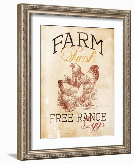 Free Range Eggs-Jace Grey-Framed Art Print