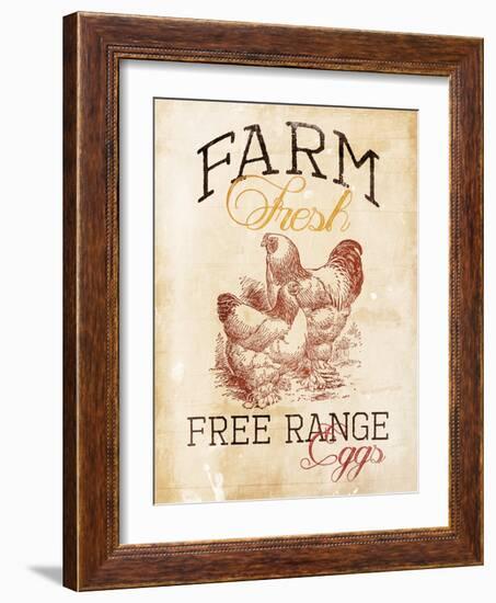 Free Range Eggs-Jace Grey-Framed Art Print