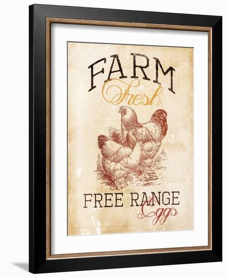 Free Range Eggs-Jace Grey-Framed Art Print