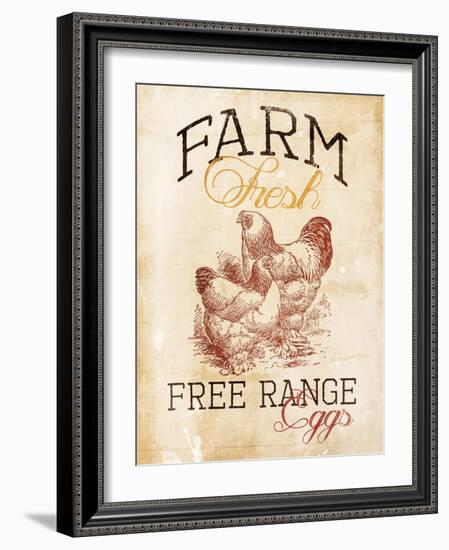 Free Range Eggs-Jace Grey-Framed Art Print