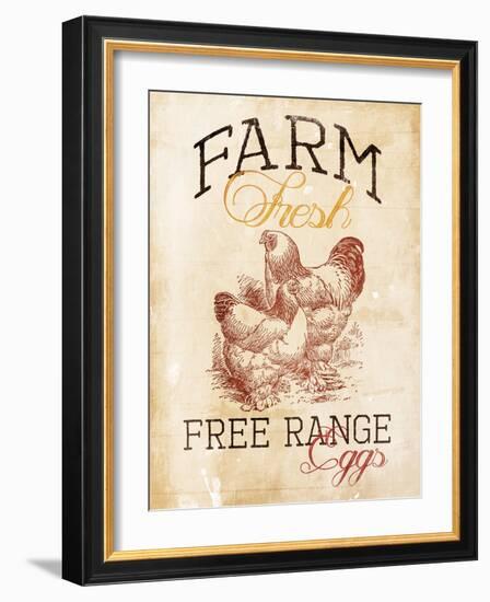 Free Range Eggs-Jace Grey-Framed Art Print