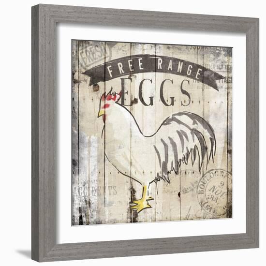 Free Range Eggs-OnRei-Framed Art Print