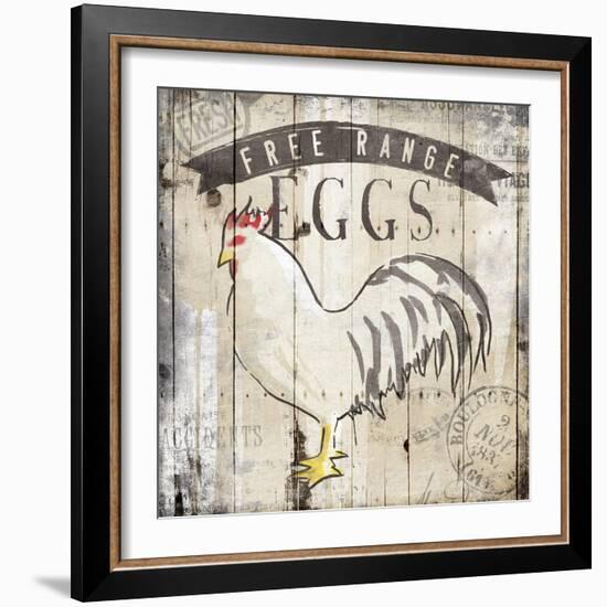 Free Range Eggs-OnRei-Framed Art Print