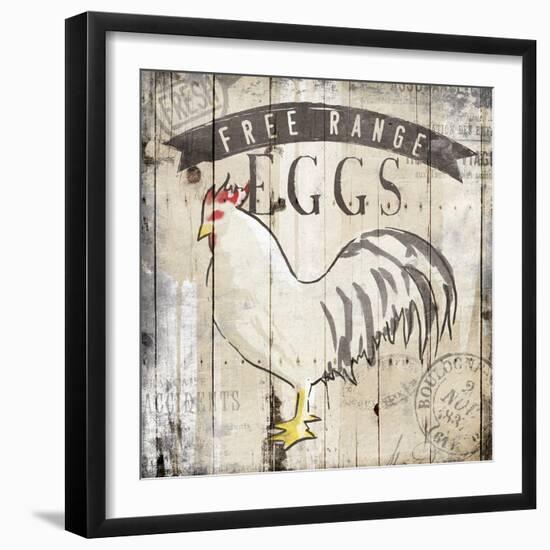 Free Range Eggs-OnRei-Framed Art Print