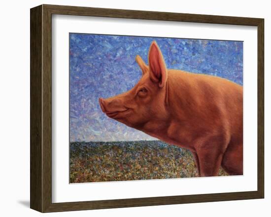 Free Range Pig-James W. Johnson-Framed Giclee Print