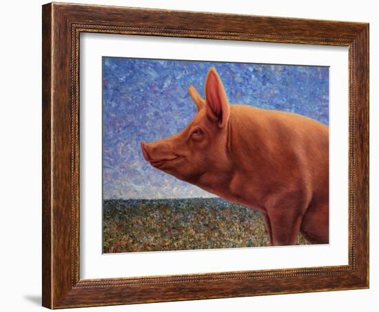 Free Range Pig-James W. Johnson-Framed Giclee Print