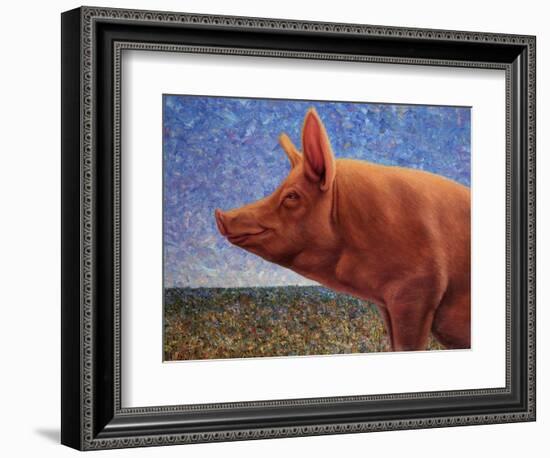 Free Range Pig-James W. Johnson-Framed Giclee Print