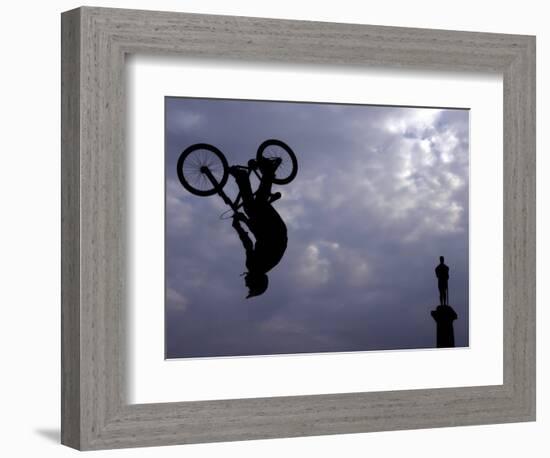 Free Ride BMX Practice-null-Framed Photographic Print