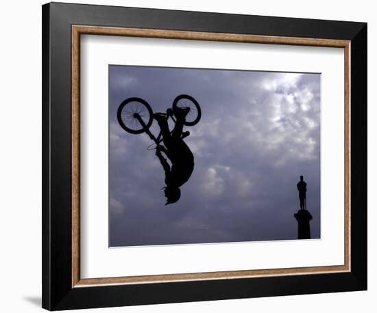 Free Ride BMX Practice-null-Framed Photographic Print