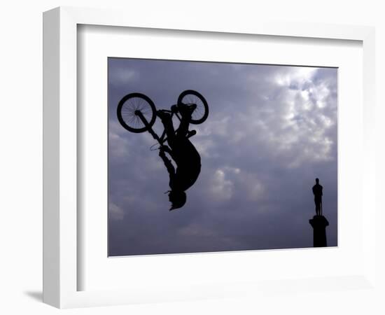 Free Ride BMX Practice-null-Framed Photographic Print