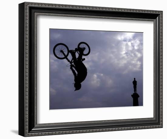 Free Ride BMX Practice-null-Framed Photographic Print