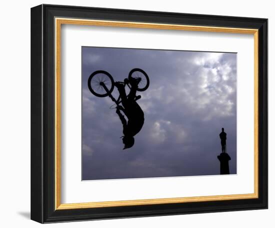 Free Ride BMX Practice-null-Framed Photographic Print