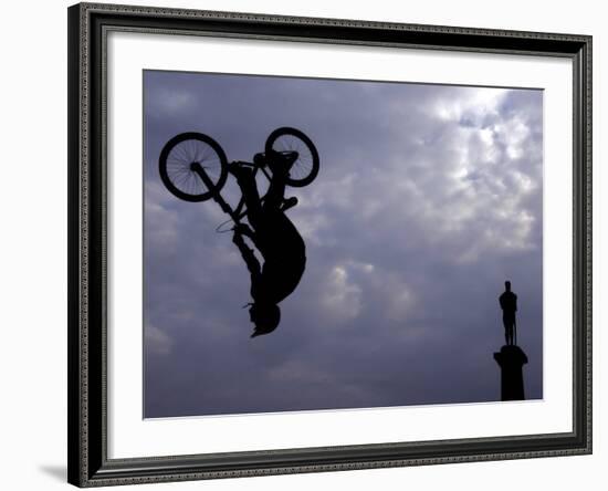 Free Ride BMX Practice-null-Framed Photographic Print