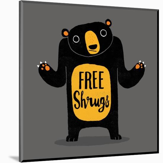 Free Shrugs-Michael Buxton-Mounted Art Print