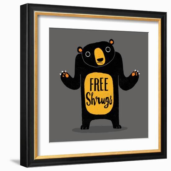 Free Shrugs-Michael Buxton-Framed Art Print