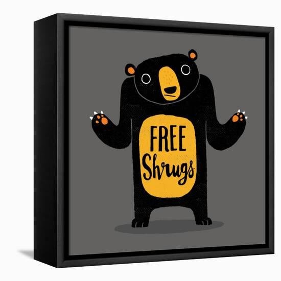 Free Shrugs-Michael Buxton-Framed Stretched Canvas