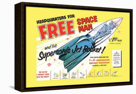 Free Space Man-null-Framed Stretched Canvas