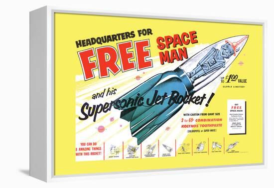 Free Space Man-null-Framed Stretched Canvas