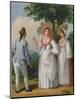 Free West Indian Creoles in Elegant Dress, c.1780-Agostino Brunias-Mounted Premium Giclee Print
