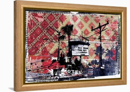 Free Wifi, 2015 (Collage on Canvas)-Teis Albers-Framed Premier Image Canvas