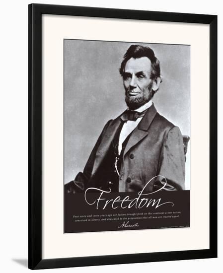 Freedom: Abraham Lincoln-null-Framed Art Print