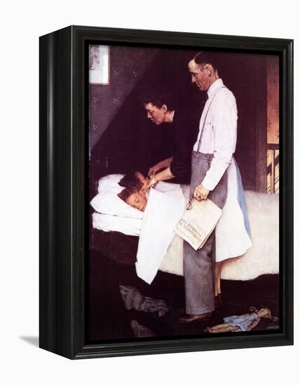 "Freedom From Fear", March 13,1943-Norman Rockwell-Framed Premier Image Canvas