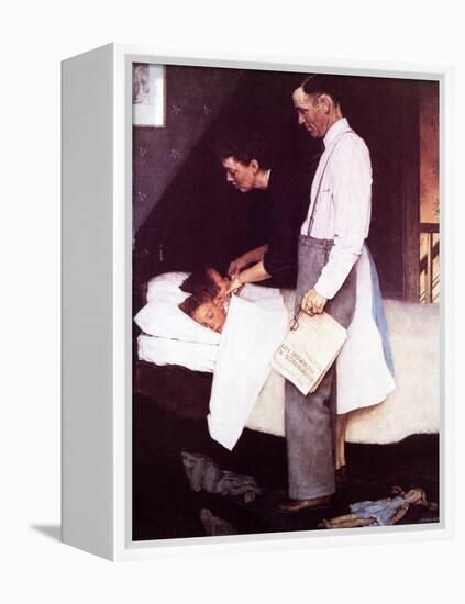 "Freedom From Fear", March 13,1943-Norman Rockwell-Framed Premier Image Canvas