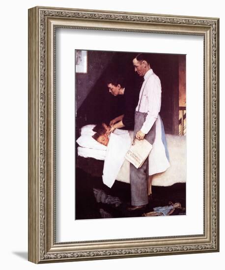 "Freedom From Fear", March 13,1943-Norman Rockwell-Framed Giclee Print