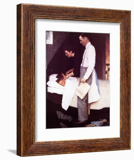 "Freedom From Fear", March 13,1943-Norman Rockwell-Framed Giclee Print