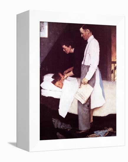 "Freedom From Fear", March 13,1943-Norman Rockwell-Framed Premier Image Canvas