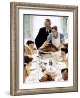 "Freedom From Want", March 6,1943-Norman Rockwell-Framed Giclee Print