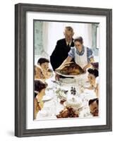 "Freedom From Want", March 6,1943-Norman Rockwell-Framed Giclee Print
