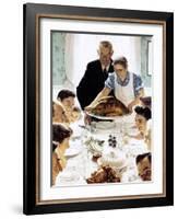 "Freedom From Want", March 6,1943-Norman Rockwell-Framed Giclee Print