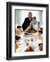 "Freedom From Want", March 6,1943-Norman Rockwell-Framed Giclee Print