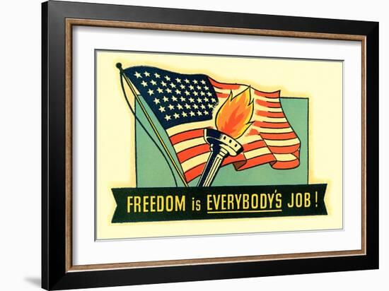 Freedom is Everybody's Job-null-Framed Art Print