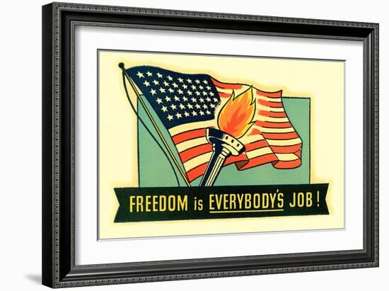 Freedom is Everybody's Job-null-Framed Art Print